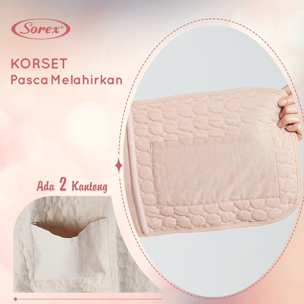 Sorex Slimming Corset | Korset Pasca Melahirkan Aman Dipakai Setelah Operasi Caesar Freesize 4431 / Stagen Pengecil Perut