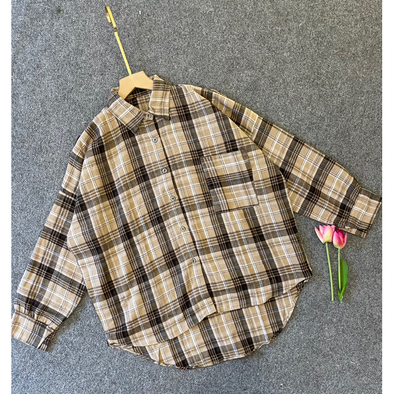 KEMEJA FLANEL OVERSIZE