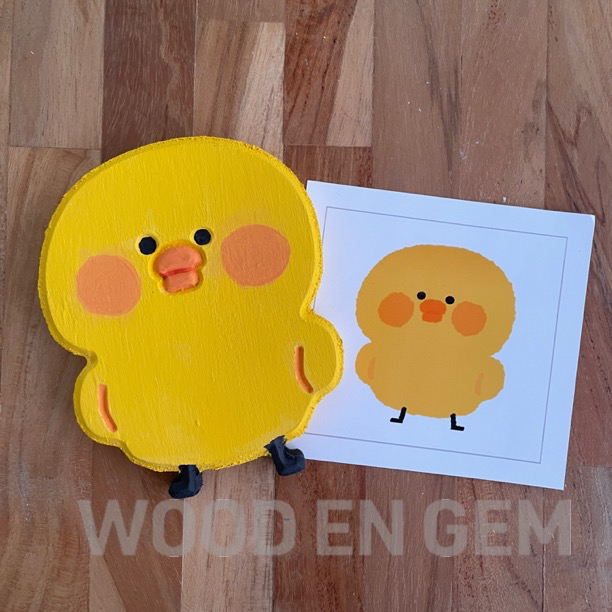

DIY Wood Character Painting Kit Melukis Mainan Anak Hampers Kayu Karakter Baby Chick Seri Binatang