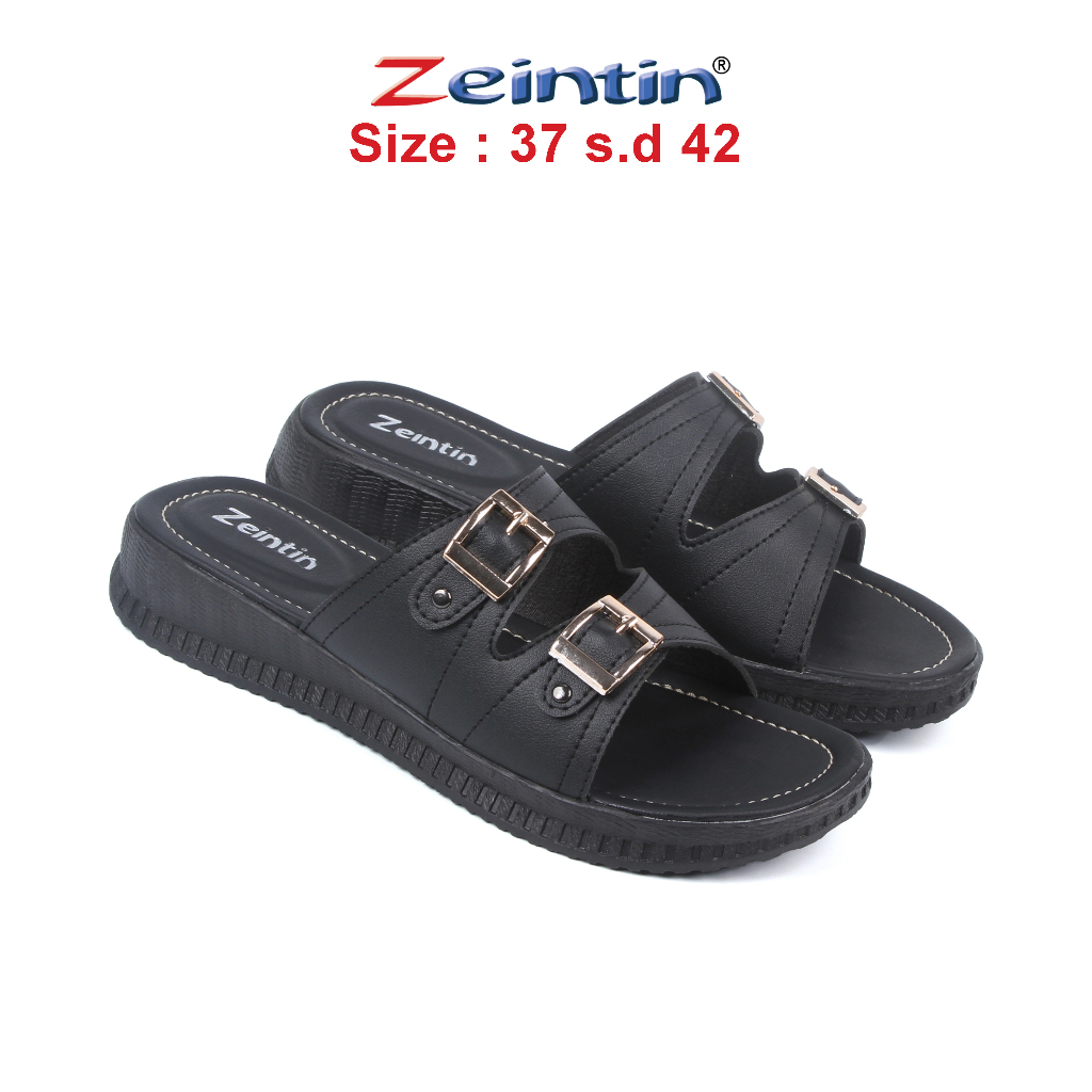 Zeintin - Sandal Wanita Kasual Selop wanita Sandal Perempuan Kulit Sintetis Asli ZEINTIN  HP