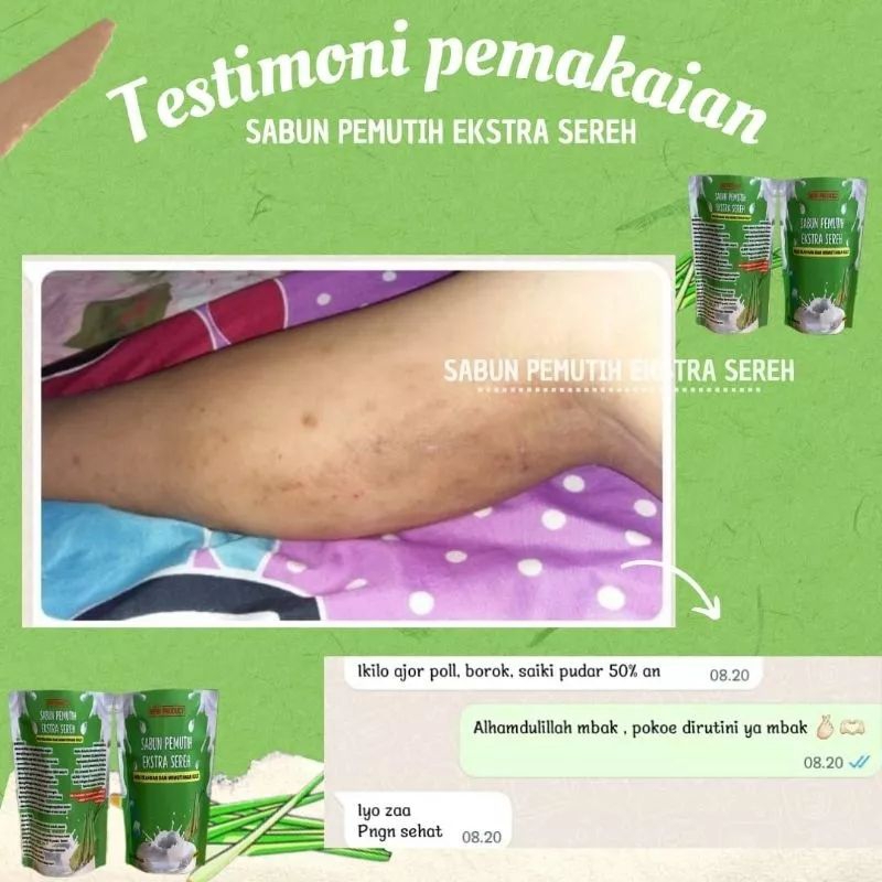 Sabun pemutih exstra sereh original 100%