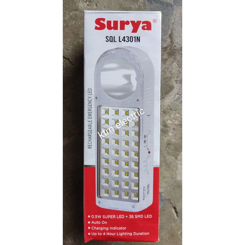 lampu emergency surya SQL L4301N