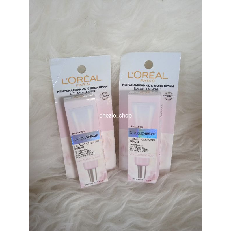 Loreal Glycolic Bright Serum 7,5ml / INSTAN GLOWING SERUM LOREAL / Serum Wajah Loreal