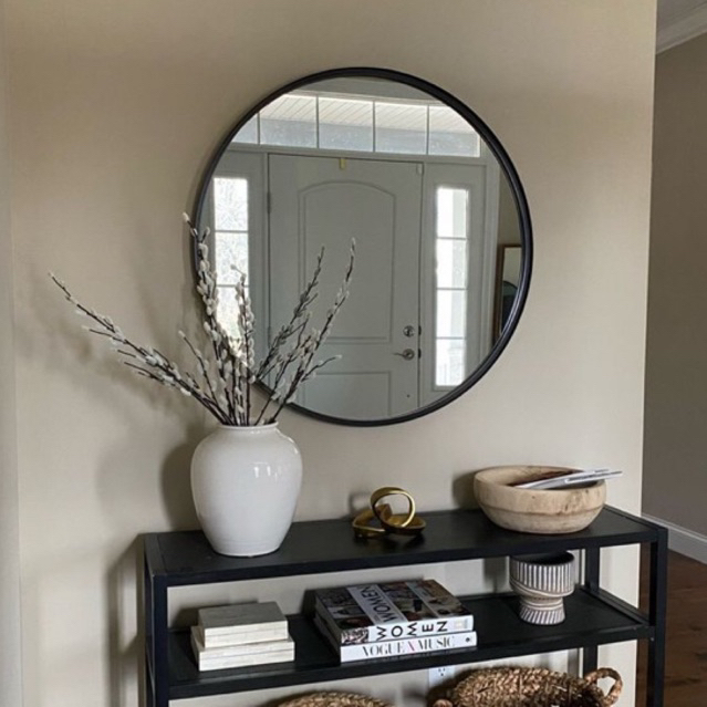 CERMIN BULAT BESAR 50cm Kaca DINDING AESTHETIC