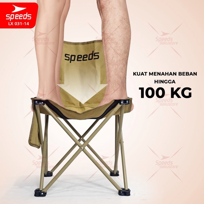 Kursi Lipat Portable Speeds muat sampai 100kg