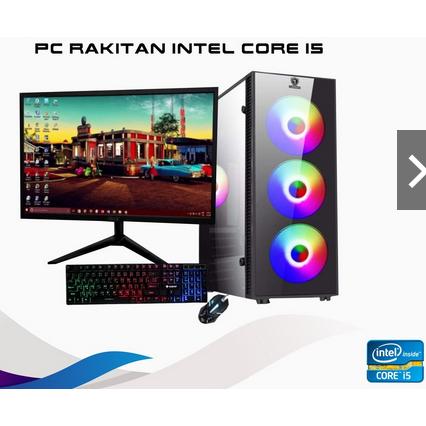 PC FULLSET CORE I5 10400F/8GB/VGA/MONITOR LED 19 INC SIAP PAKAI