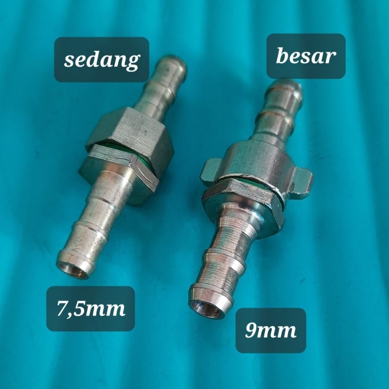 Nepel Kuningan selang kompresor drat DM 14mm nipple kupingan baut jantan betina male female cuci mot