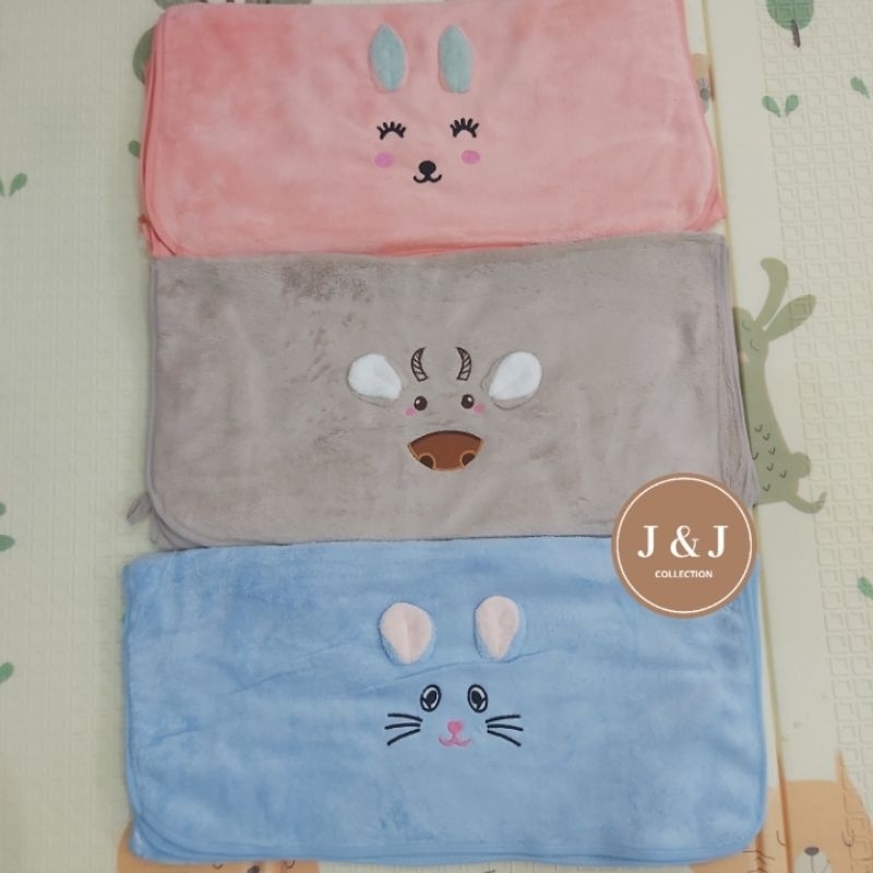 Handuk Bayi Microfiber Tiga Teman 100 x 50 cm