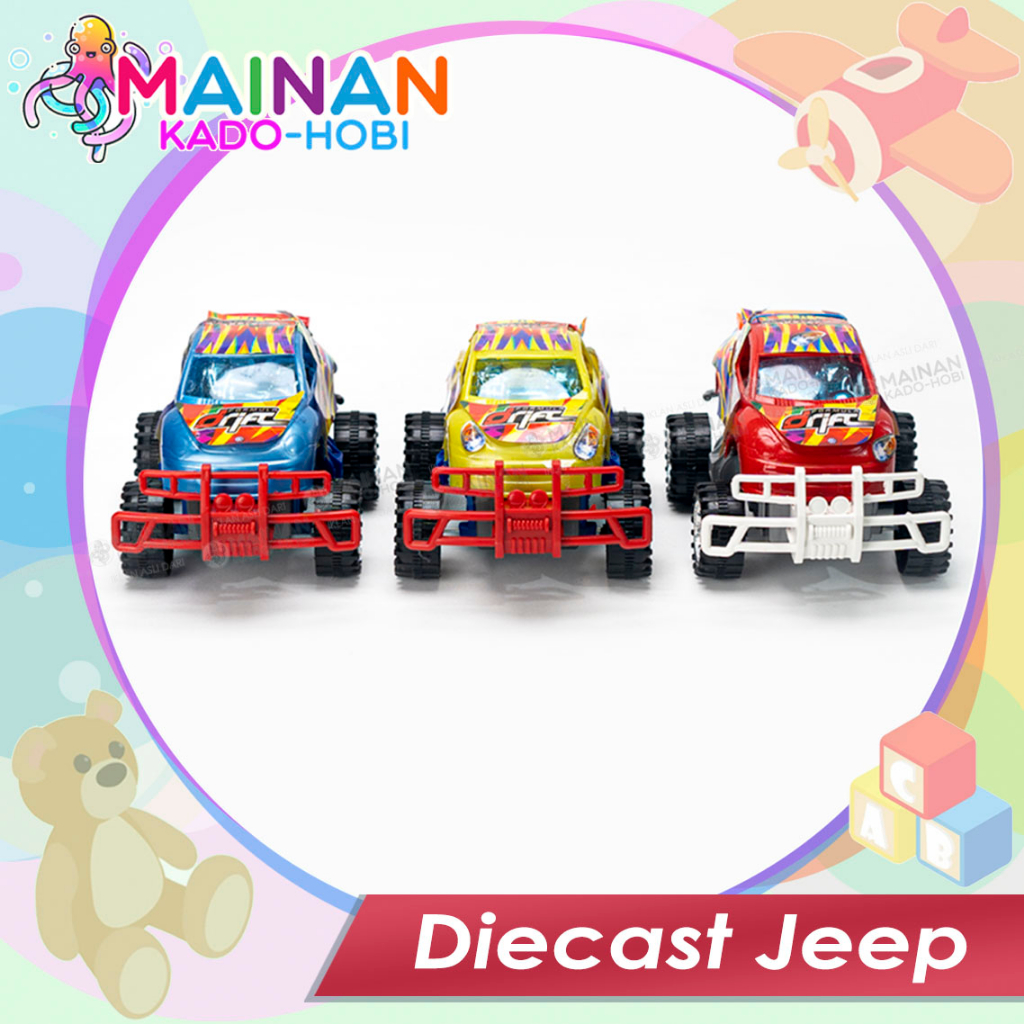 KADO LEBARAN MAINAN EDUKASI ANAK DIECAST MOBIL JEEP CAR