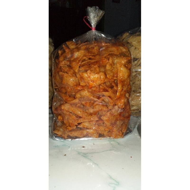 

cemilan instan KERIPIK PANGSIT PEDAS GURIH // 1KG