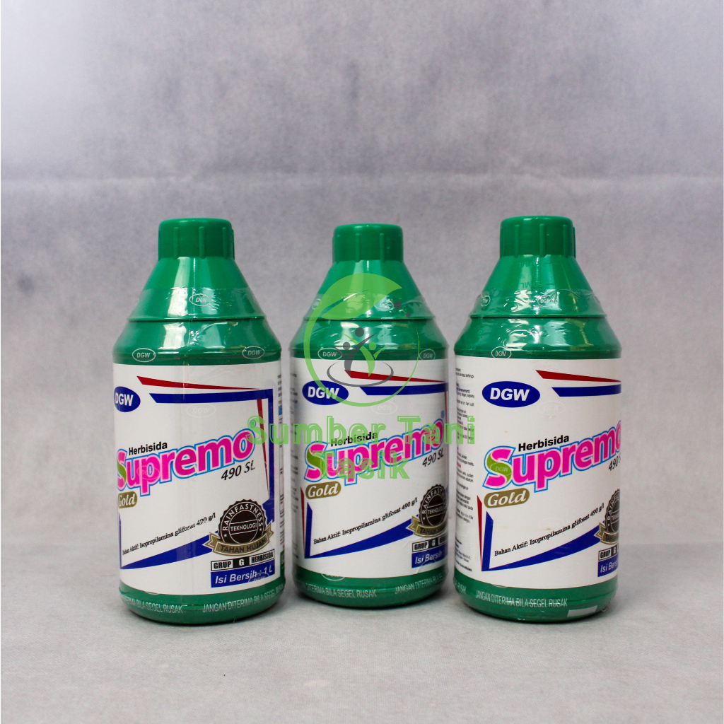 Supremo Gold 490 SL 1 Liter Herbisida Sistemik Obat Pembasmi Rumput Hama & Gulma