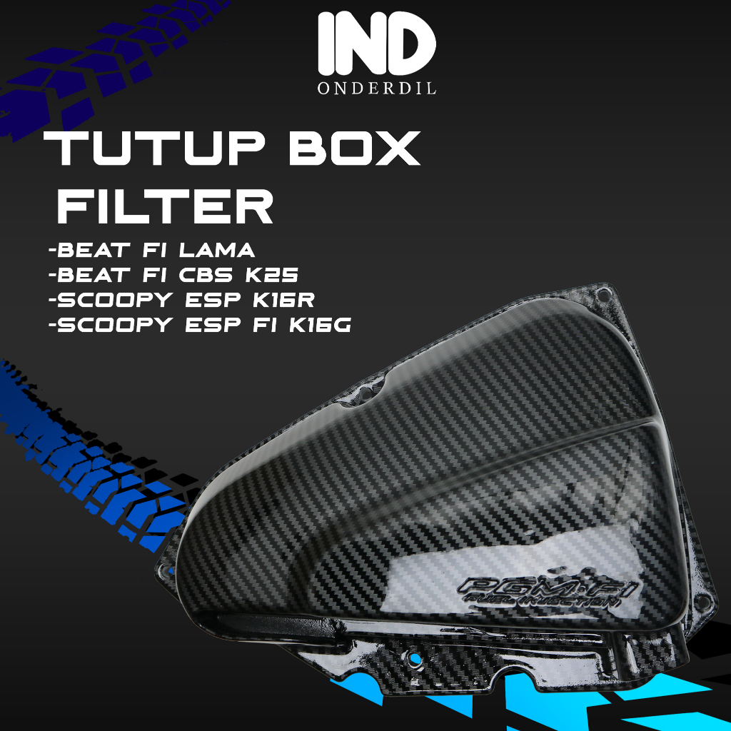Tutup-Cover-Penutup Box-Boks Filter-Saringan-Hawa Udara Beat FI Lama-Old CBS-K25 2012-2014 &amp; Scoopy eSP K16R 2015-2017-FI K16G 2013-2015