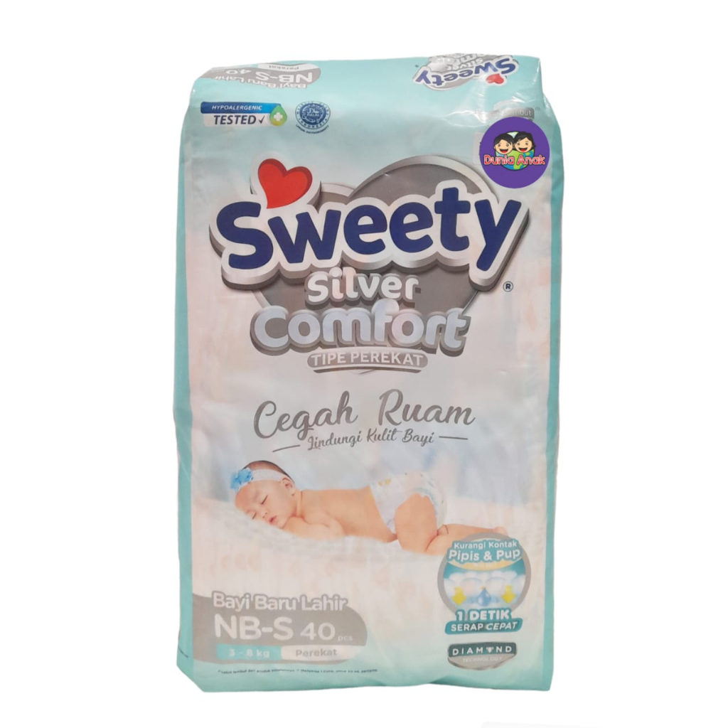 SWEETY SILVER COMFORT NB-S 40/Pampers sweety silver comfort NB-S Isi 40