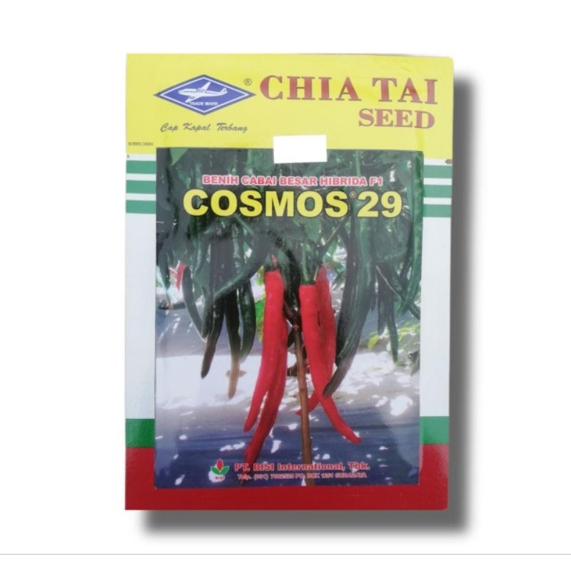 Benih Cabai Besar Hibrida F1 COSMOS 29 - Bibit Cabai COSMOS 29 Cap Kapal Terbang