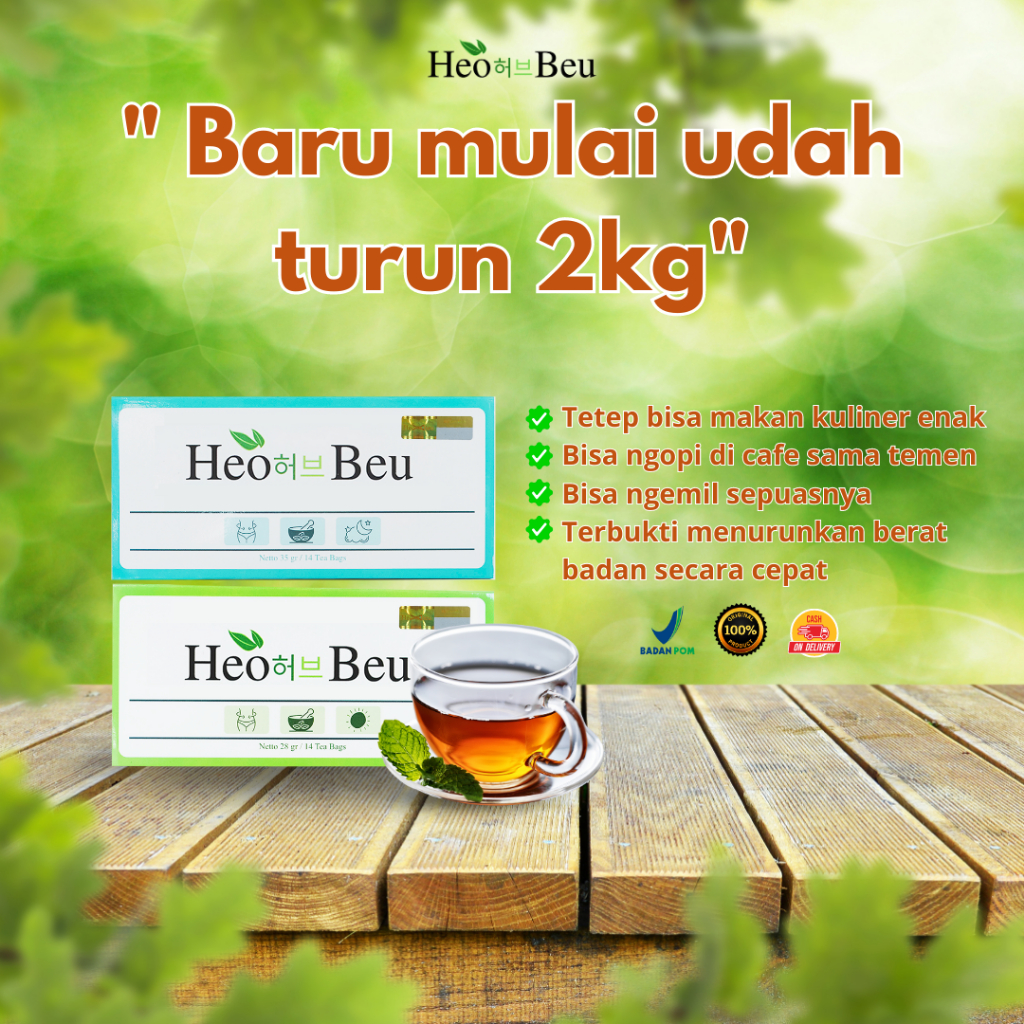 

HEO BEU SLIMMING TEA | TEH HEOBEU KOREA | ORIGINAL HEO BEO SLIMING TEA BPOM ORIGINAL 100%