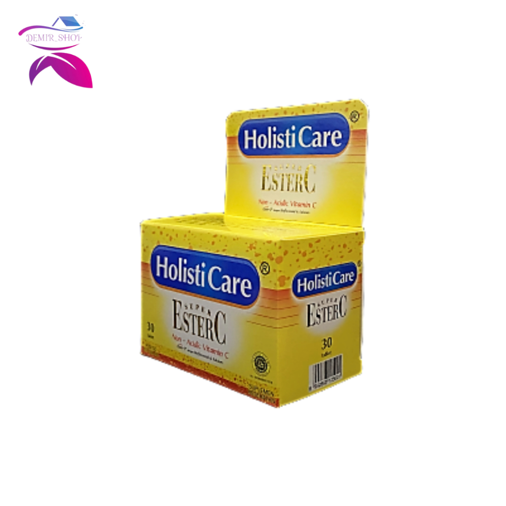 Holisticare Super Ester C 30 Tablet / Vitamin C Tidak Perih Dilambung / Daya Tahan Tubuh