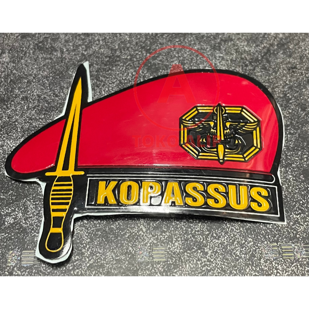 Sticker Kopassus Baret Sticker Kopassus Stiker Kopassus Stiker Mobil