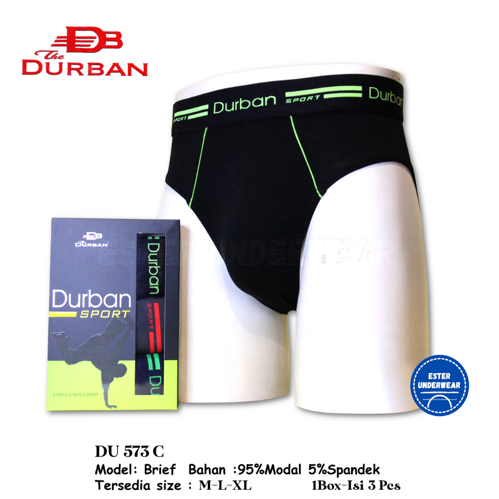 Celana Dalam Pria Dewasa Durban Sport DU 573C Isi 3Pcs/Pack
