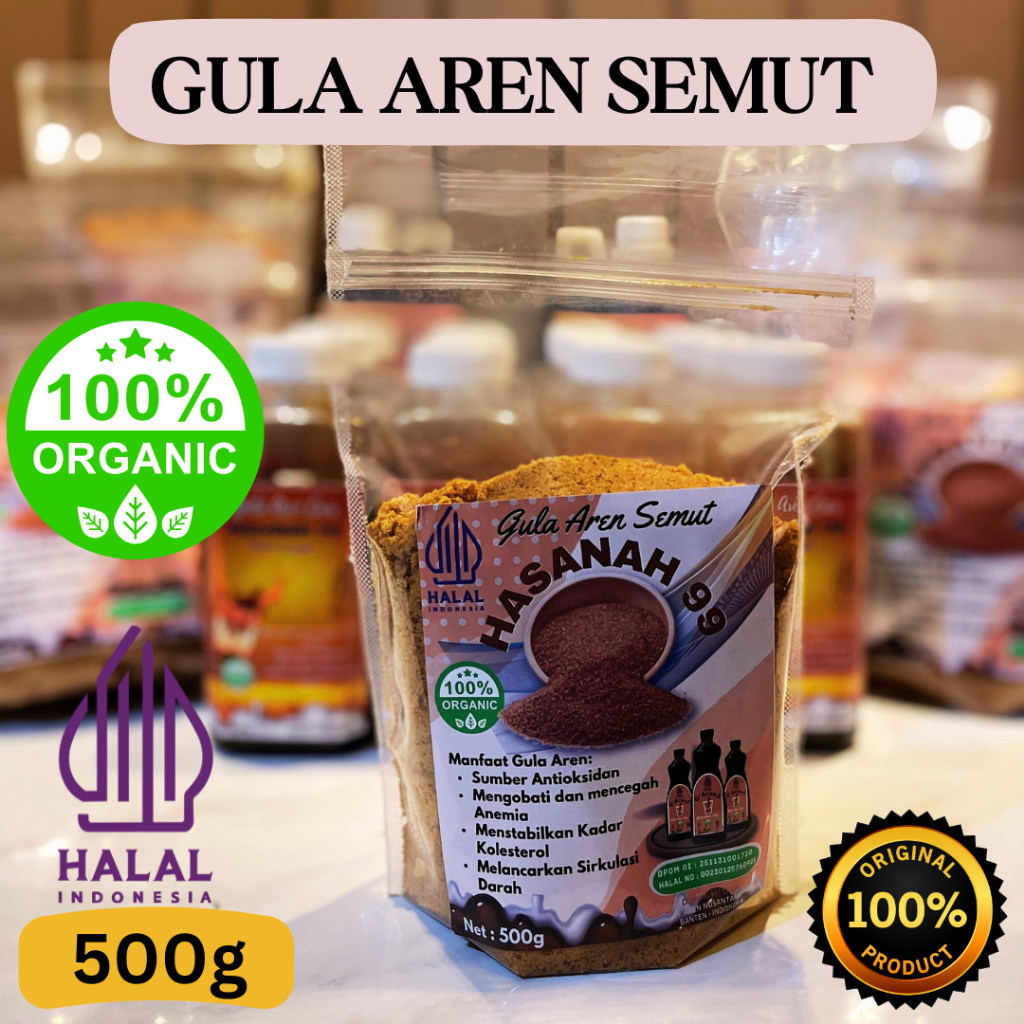 

Gula Aren Semut Asli Alami Murni Organik 500 Gram