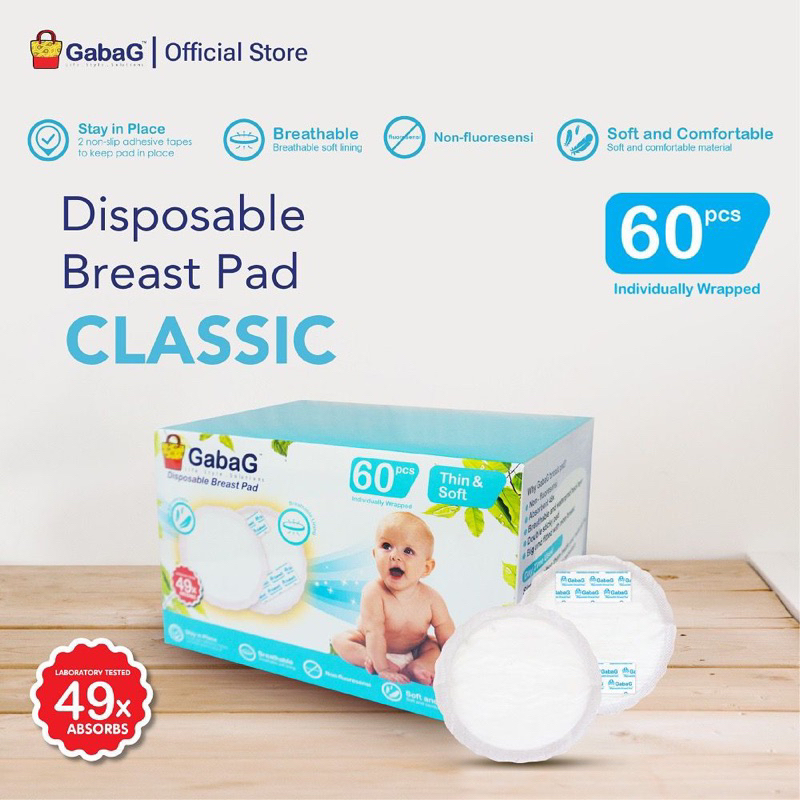 GABAG - Breastpad Classic - Breastpad Premium - Penyerap Asi