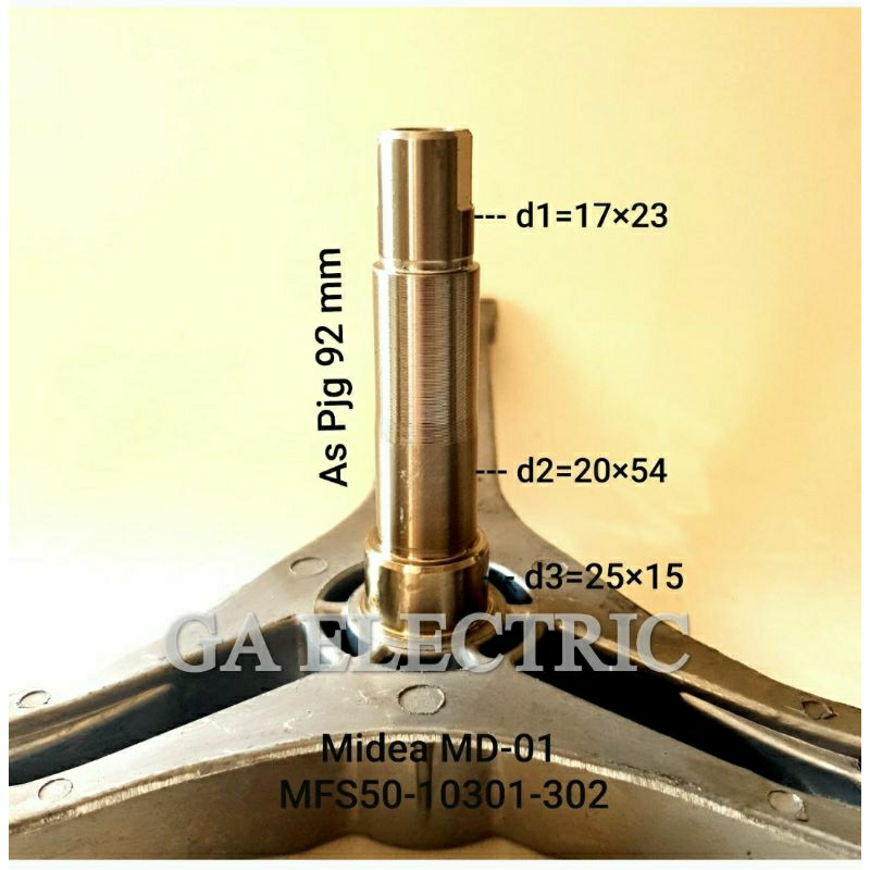 SEGITIGA MFS50-10301-302 MESIN CUCI MIDEA FRONT LOADING