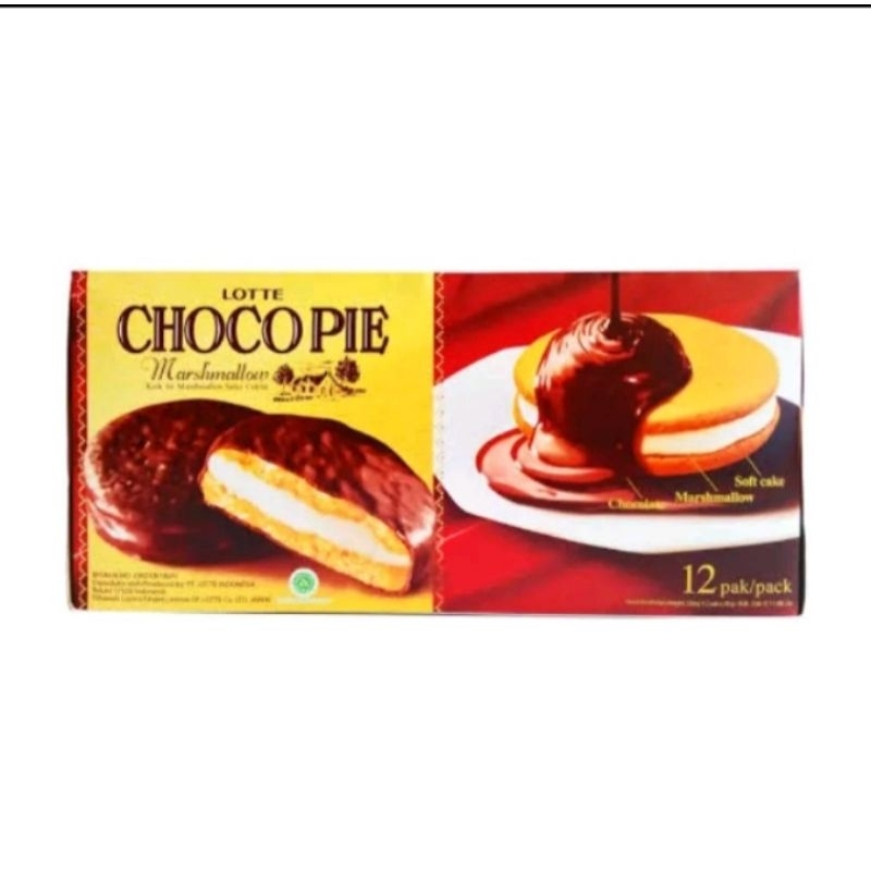 

Lotte chocopie marshmallow isi12pcs