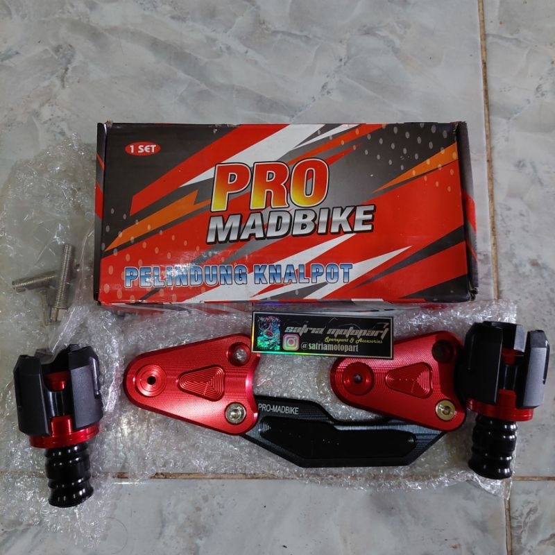 braket pelindung knalpot nmax set.