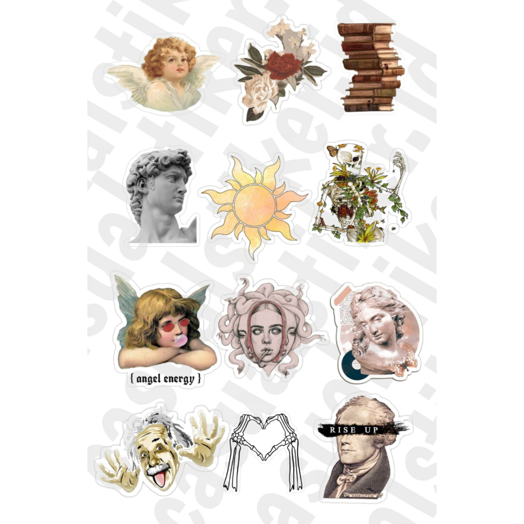 

Stiker Pack Custom / Stiker Vinly / Stiker aesthetic isi 12 pcs
