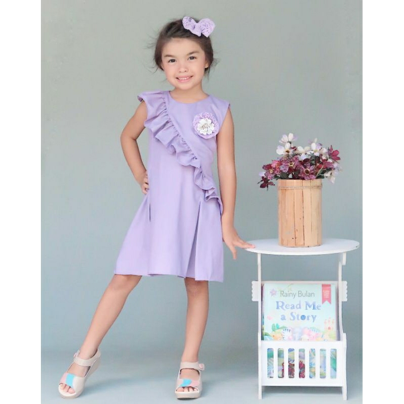 DRESS ANAK PEREMPUAN MODEL AURORA / SIMPLE DRESS ANAK