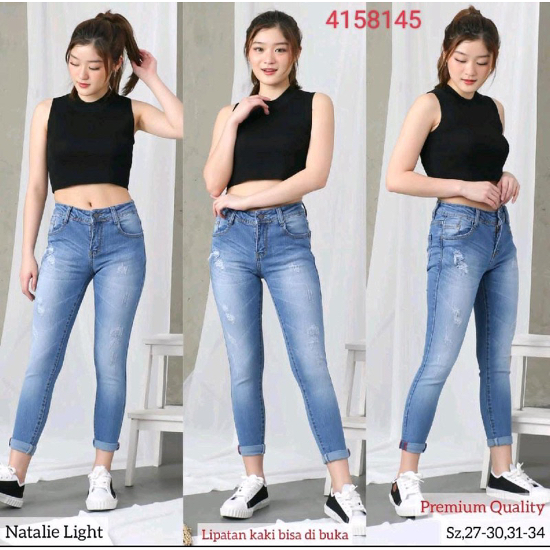 Celana jeans highweist evodom 4158