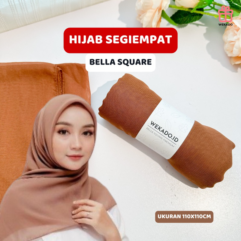 𝐖𝐄𝐊𝐀𝐃𝐎 - HIJAB BELLA SQUARE | HIJAB SEGI EMPAT | HIJAB POLYCATTON