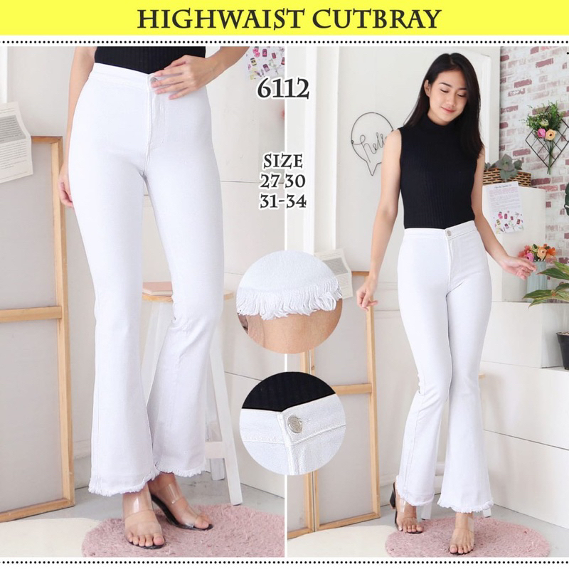 Highwaist Jeans Cutbray Rawis