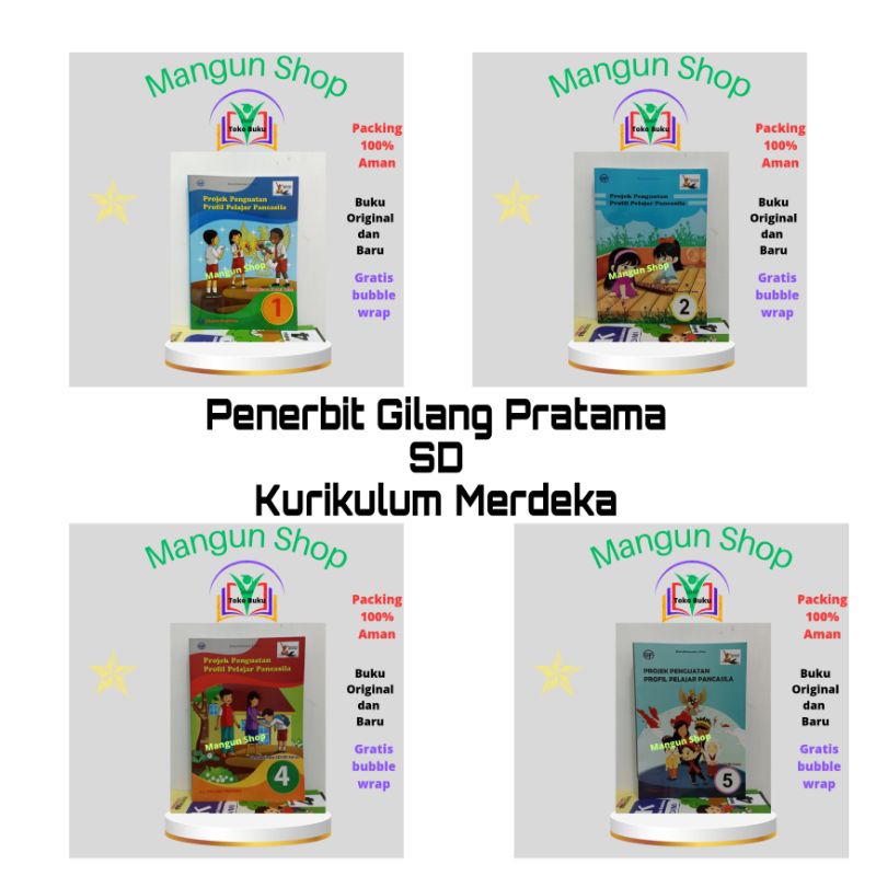 Buku Projek Penguatan Profil Pelajar Pancasila Kelas 1,2,3,4,5,6 SD Kurikulum Merdeka