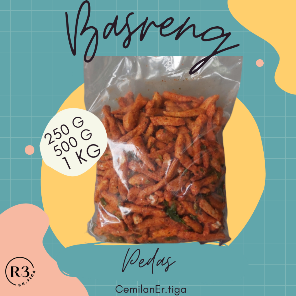 

Cemilan Er.tiga | Basreng Pedas | Basreng Bumbu | Basreng Stik | Basreng 250 g | Basreng 500 g | Basreng 1 kg