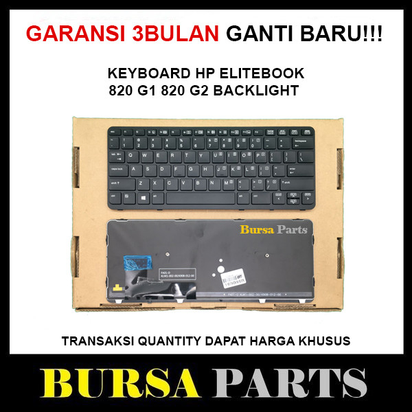 Keyboard HP Elitebook 820 G2 820 G1 Backlight