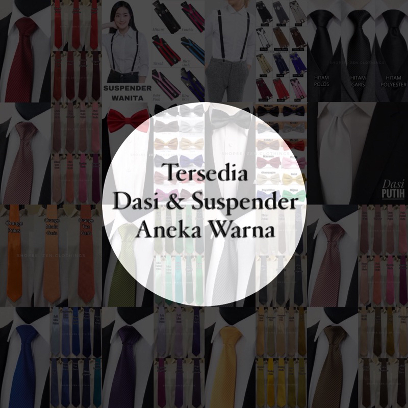 Suspender Wanita Bretel Cewek Tali Jojon Perempuan Lebar Tali 1.5 cm Slim Skinny Tali Kodok Aneka Warna (Hitam Biru Muda Tua Merah Maroon Marun Baby Pink Fuschia)