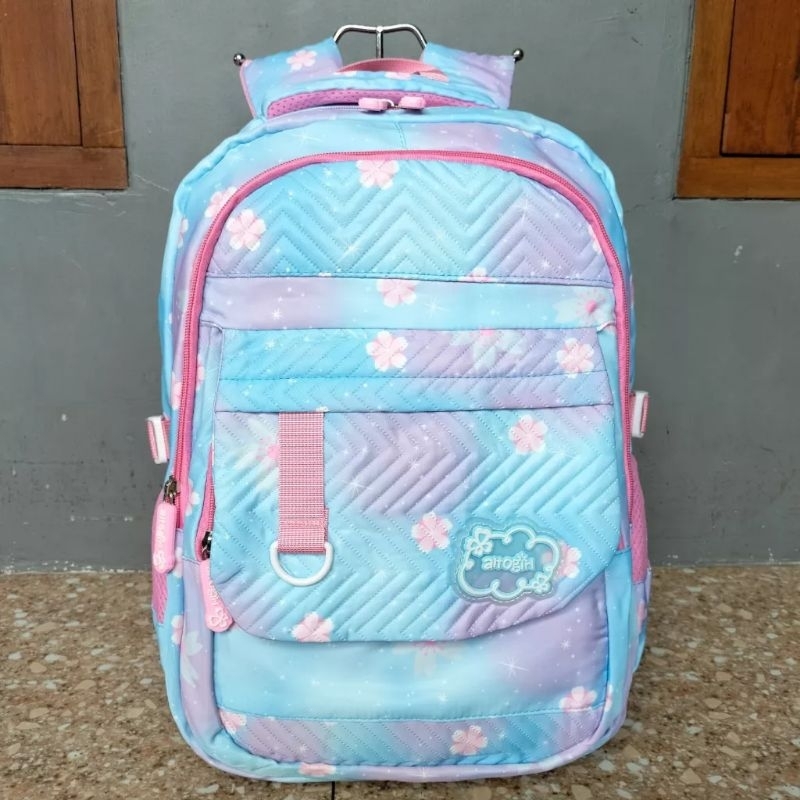 tas ransel backpack remaja sekolah kuliah perempuan silvergirl