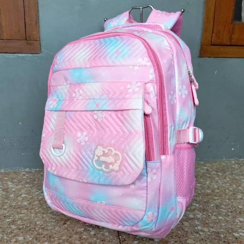 tas ransel backpack remaja sekolah kuliah perempuan silvergirl