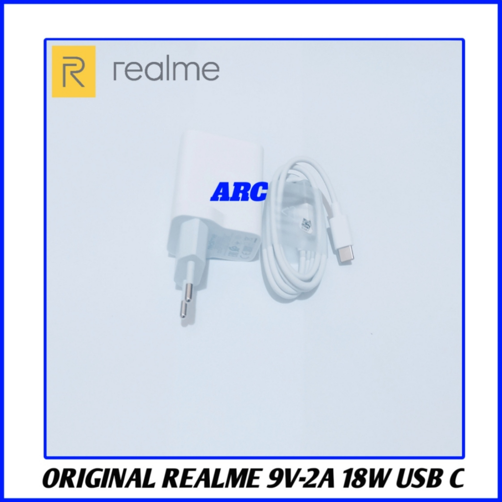Charger Realme C15 Original 100% Fast Charging 18W Type C