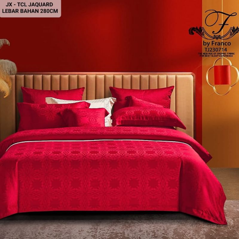 SPREI SUTRA JACQUARD 180x200x50 BAHAN SUTRA PREMIUM