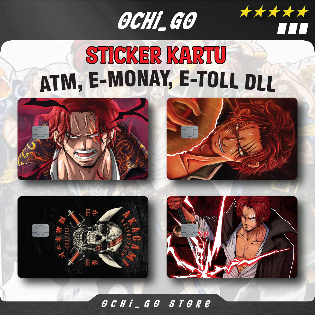

Stiker Sticker Kartu Atm Garskin Skin Card Atm Anime One Piece Shanks | Luffy | Zoro Stiker Kartu Atm Bca | Bri | Mandiri | Debit | Credit | E-money | Flazz HOLOGRAM