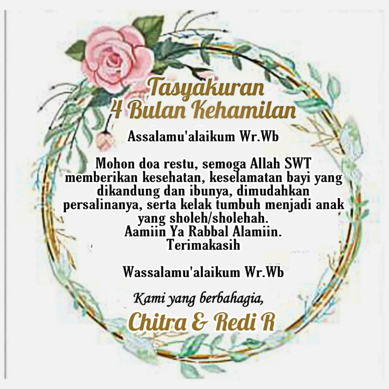 

STICKER TASYAKURAN 4 BULANAN/7 BULANAN KEHAMILAN