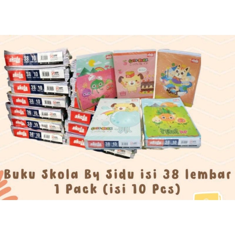 

Buku tulis SKOLA 38 by SIDU, SKOLA 58 Lembar (Pack)