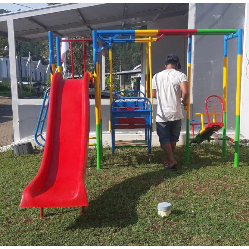 

link customer jember mainan set perosotan ayunan jungkitan dengan ongkir