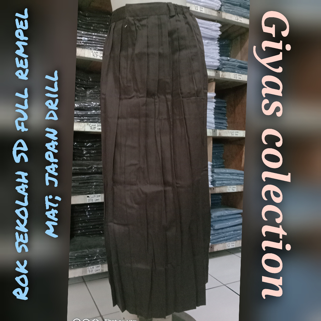 ROK SEKOLAH SD FULL REMPEL ROK SERAGAM SEKOLAH  ROK PANJANG SEKOLAH SD REMPEL  ROK PRAMUKA SD