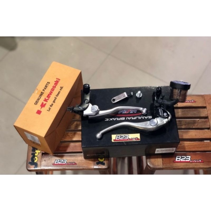 Master rem Nissin Samurai Radial Black 16mm set Handle kiri kawasaki Z900 Thailand full set kopling 