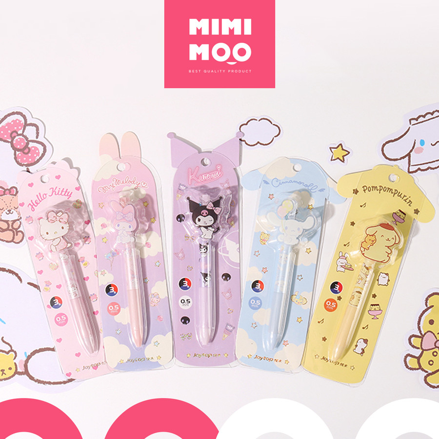 

MIMIMOO Pulpen 0.5mm 3 Warna Karater Lucu Sanrio Edition