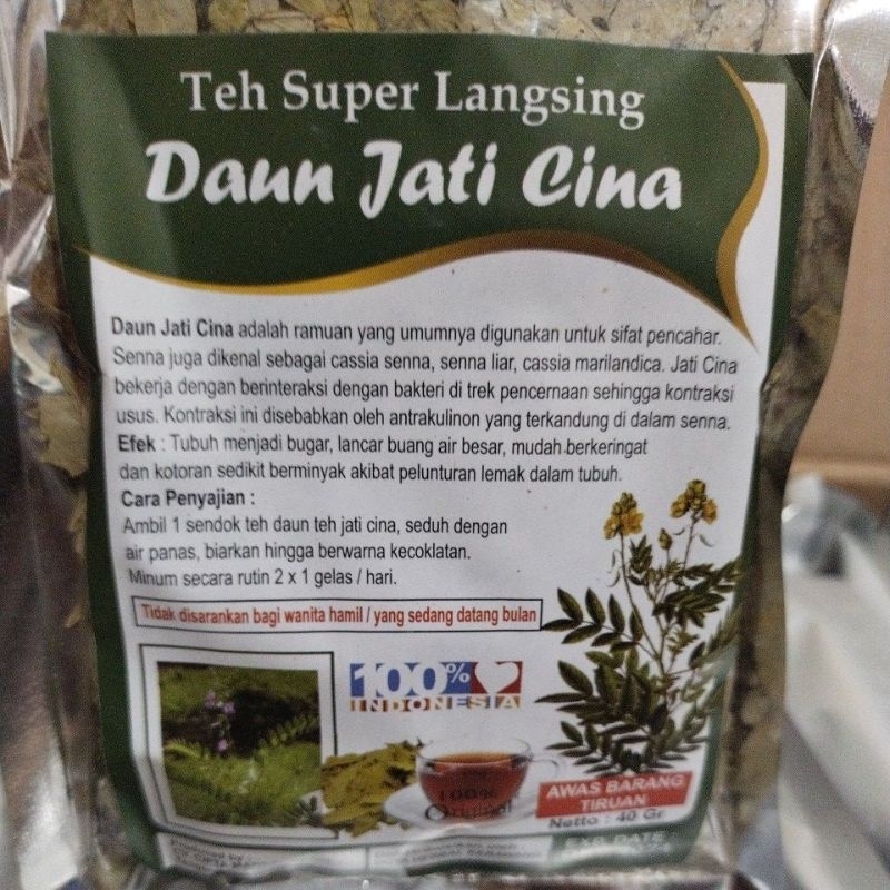 

Pelangsing / Teh Super Langsing / Daun Jati Cina