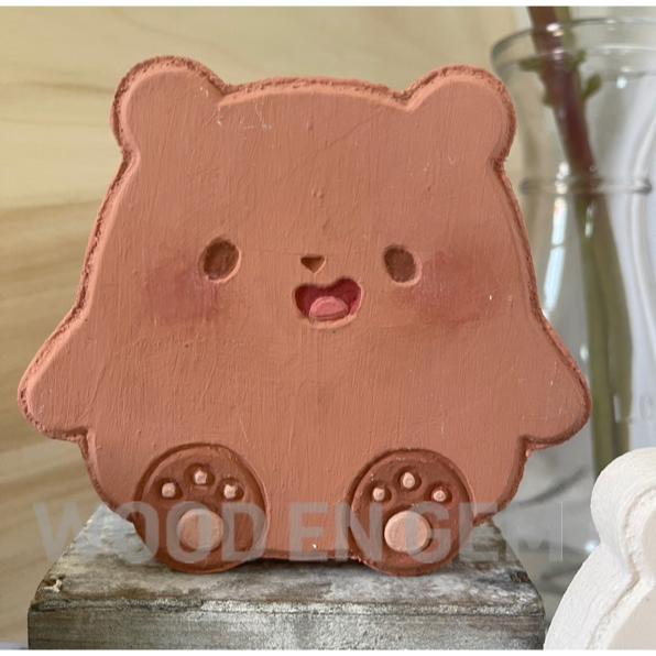 

WOODENGEM Bear DIY Wood Character Painting Kit Mewarnai Melukis Mainan Kado Anak Hampers Souvenir