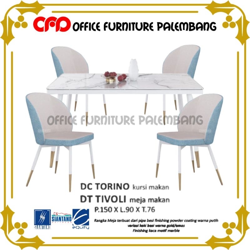 meka makan siantano DC TORINO DT TIVOLI dinning set meja marmer